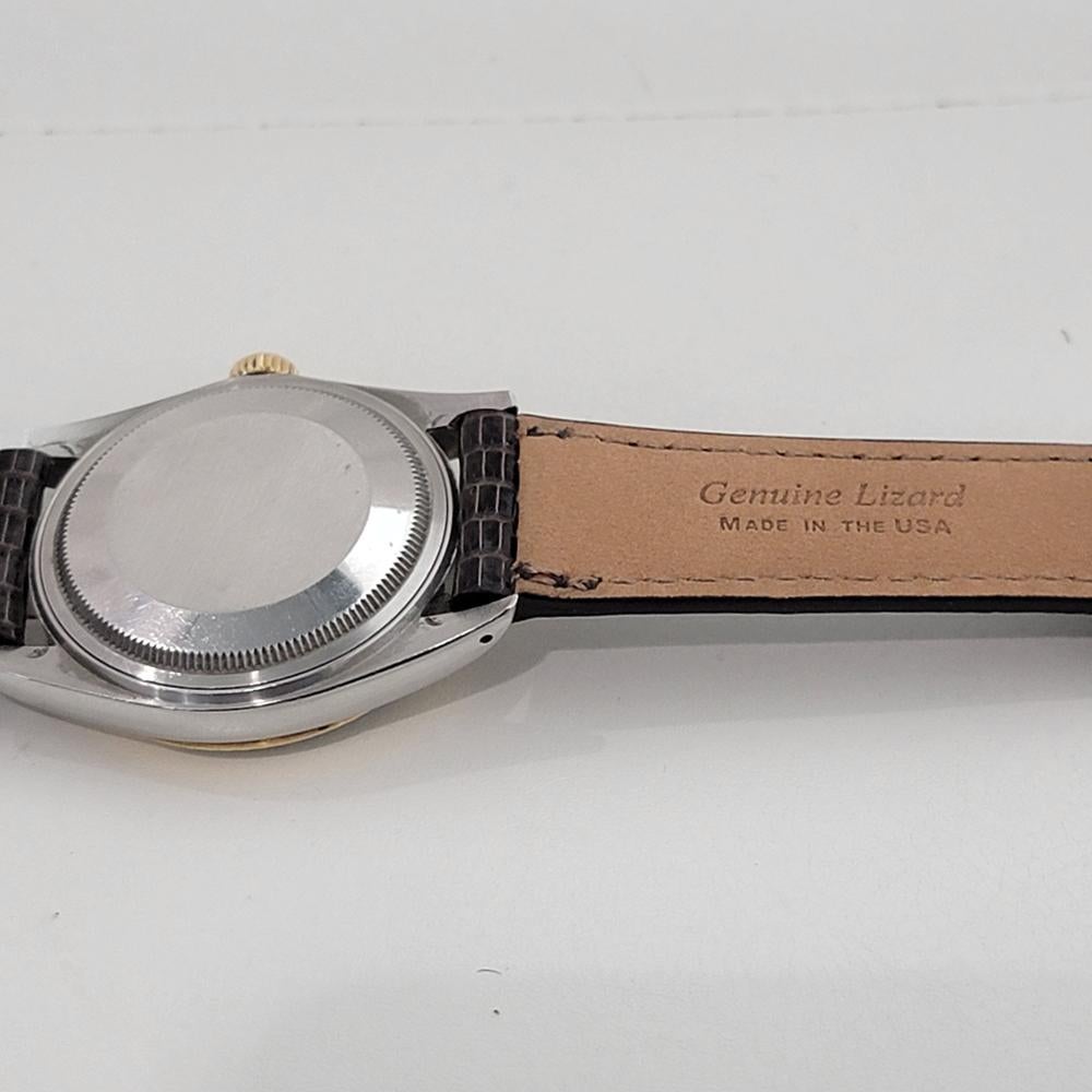 Mens Rolex Oyster Datejust Ref 16013 36mm 18k SS Automatic 1980s Swiss RA396B For Sale 6