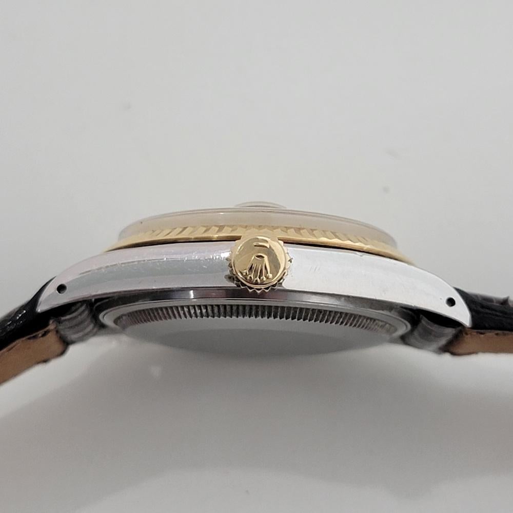 Mens Rolex Oyster Datejust Ref 16013 36mm 18k SS Automatic 1980s Swiss RA396B For Sale 5