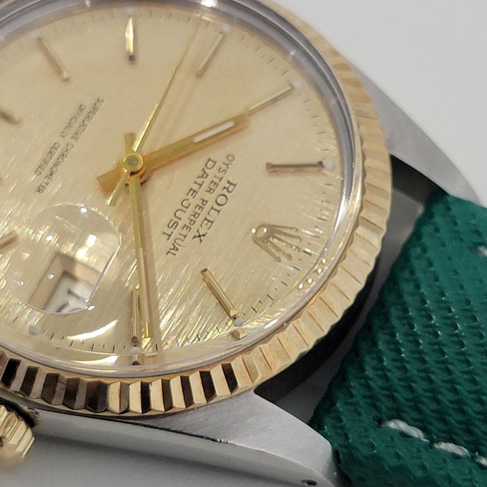 Mens Rolex Oyster Datejust Ref 16013 18k SS Automatic 1980s Swiss RJC176G For Sale 1