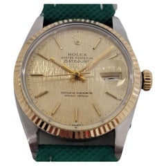 Used Mens Rolex Oyster Datejust Ref 16013 18k SS Automatic 1980s Swiss RJC176G