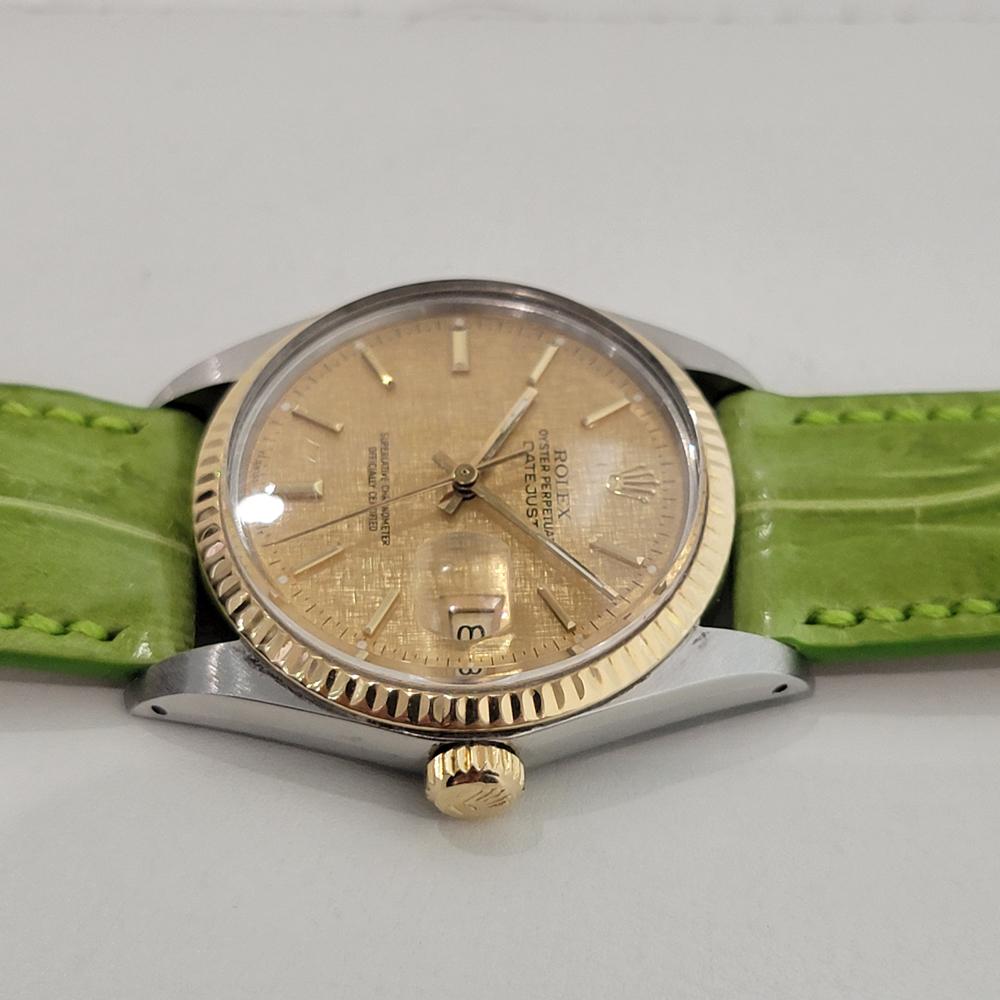 Mens Rolex Oyster Datejust Ref 16013 36mm 18k SS Automatic 1980s Vintage NA106G For Sale 1