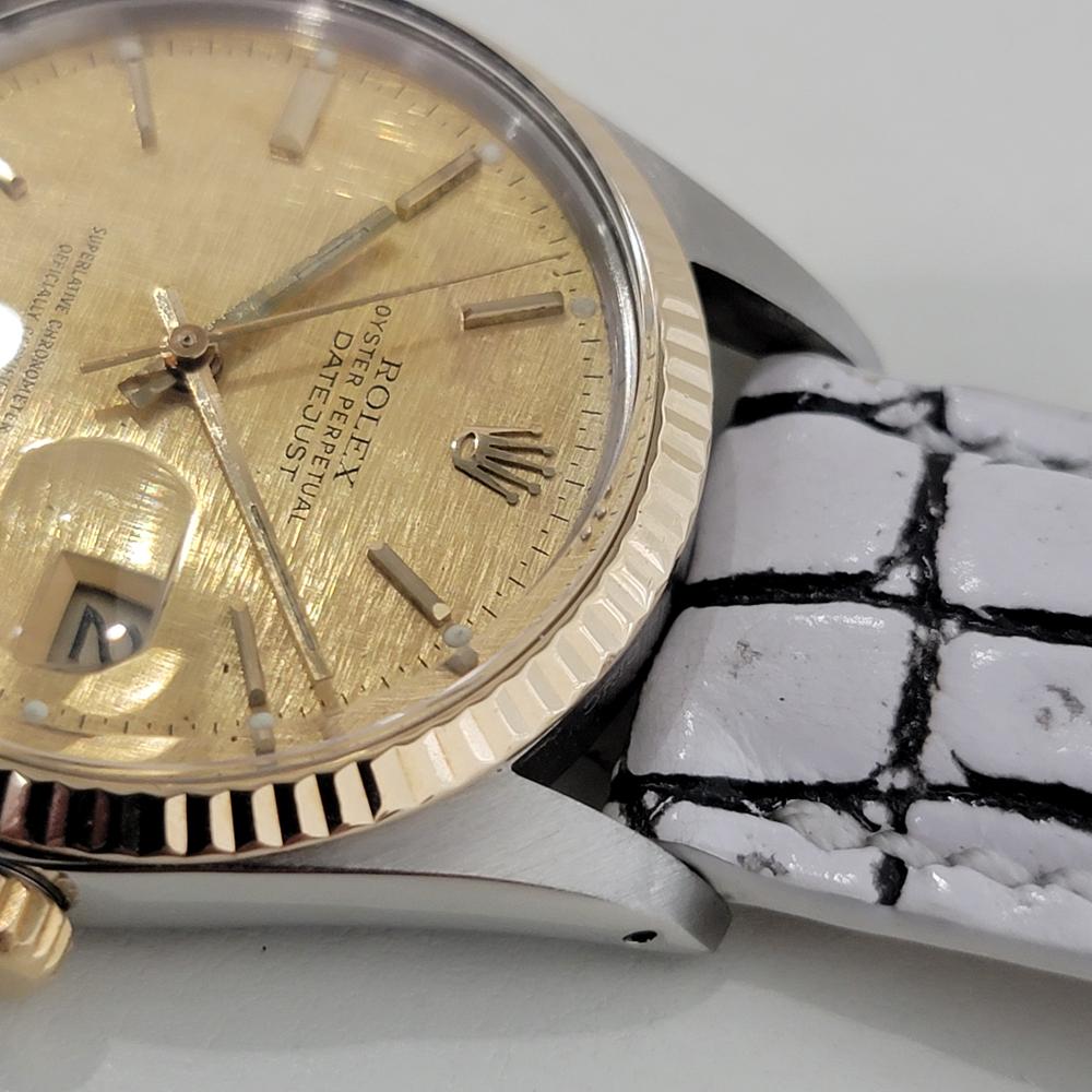 Mens Rolex Oyster Datejust Ref 16013 36mm 18k SS Automatic Swiss 1970s RA393 For Sale 2
