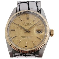Rolex Oyster Datejust Uomo Ref 16013 36mm 18k SS Automatico Svizzera 1970 RA393