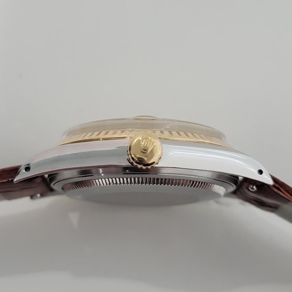 Mens Rolex Oyster Datejust Ref 16013 36mm 18k SS Date Automatic 1980s RA397 For Sale 5