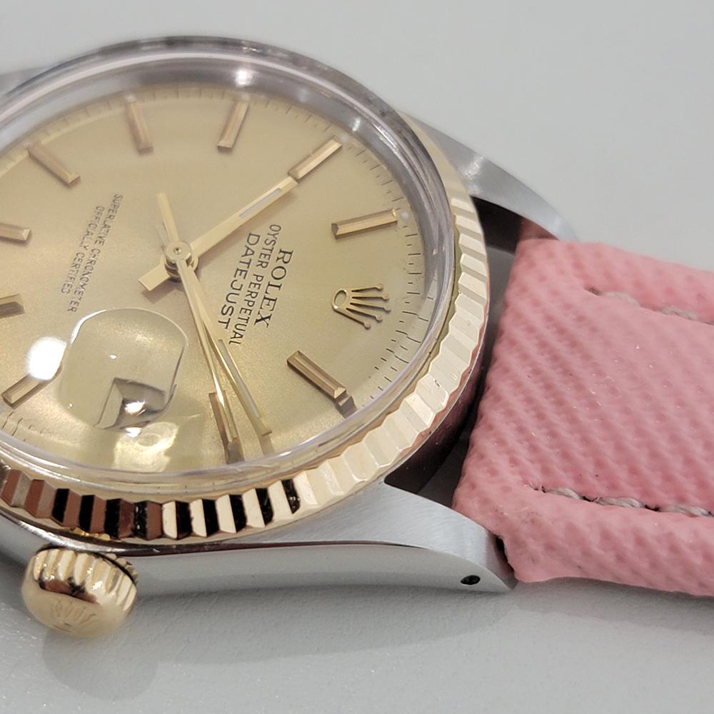 Mens Rolex Oyster Datejust Ref 16013 36mm 18k SS Date Automatic 1980s RA397P For Sale 2