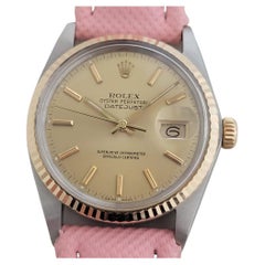Mens Rolex Oyster Datejust Ref 16013 36mm 18k SS Date Automatic 1980s RA397P