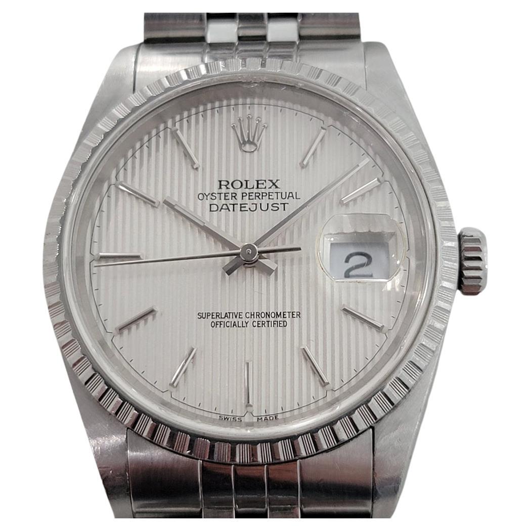 Rolex Oyster Datejust Réf. 16220 automatique pour hommes, années 1990, entièrement d'origine RA278