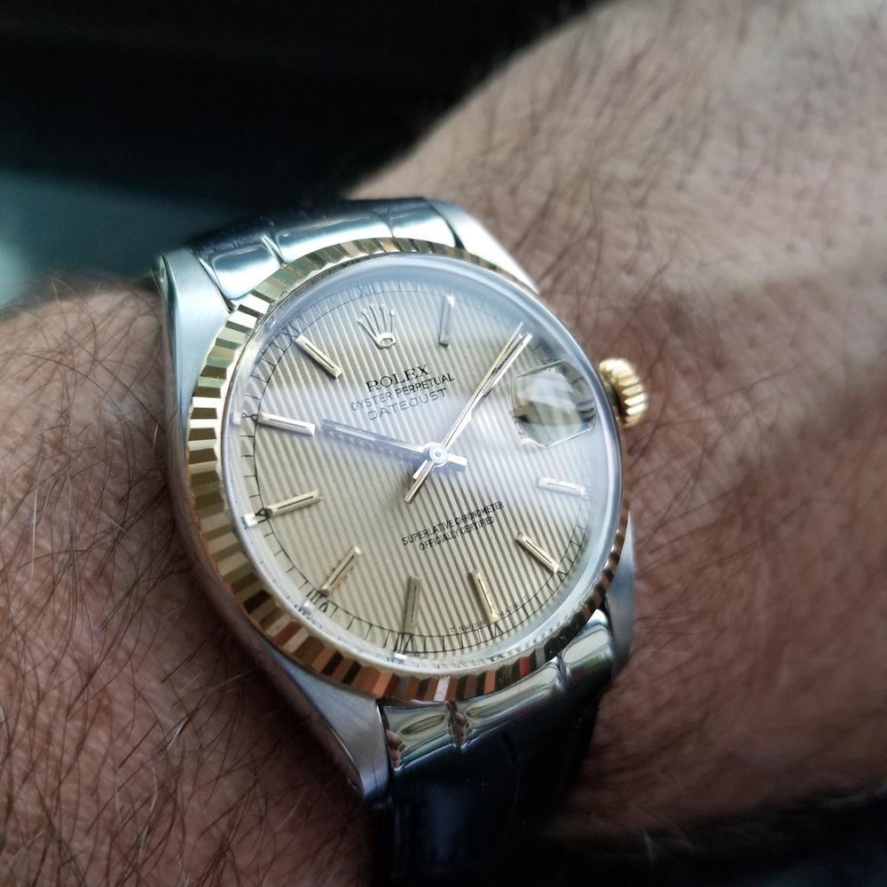 Mens Rolex Oyster Datejust Ref.16013 18k & SS Automatic, c.1980s Swiss NS30 7