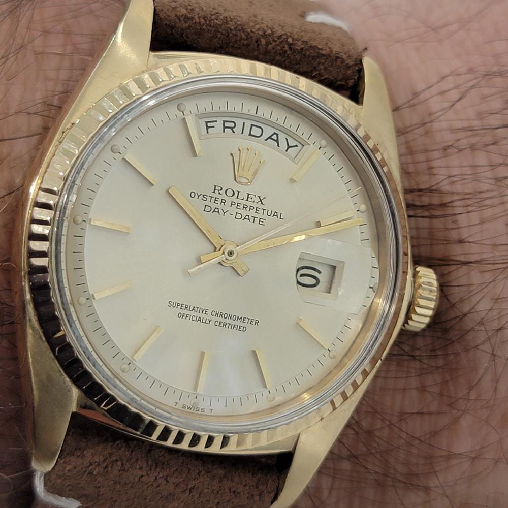Mens Rolex Oyster Day Date President 1803 18k Gold Automatic 1970s Luxury NA131 6