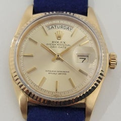 Mens Rolex Oyster Day Date President 1803 18k Gold Automatic 1970s Luxury NA131