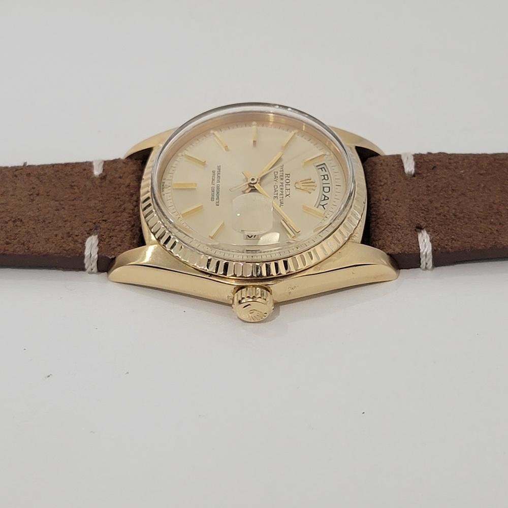 Men's Mens Rolex Oyster Day Date President 1803 18k Gold Automatic 1970s Luxury NA131
