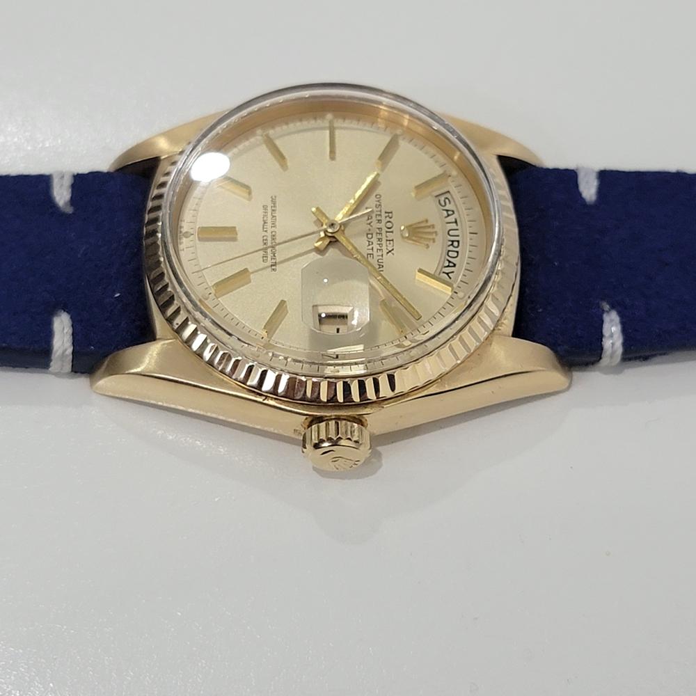 Men's Mens Rolex Oyster Day Date President 1803 18k Gold Automatic 1970s Luxury NA131