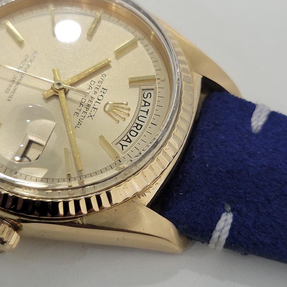 Mens Rolex Oyster Day Date President 1803 18k Gold Automatic 1970s Luxury NA131 1