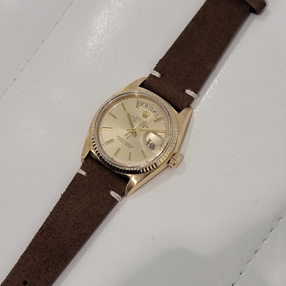 Mens Rolex Oyster Day Date President 1803 18k Gold Automatic 1970s Luxury NA131 2