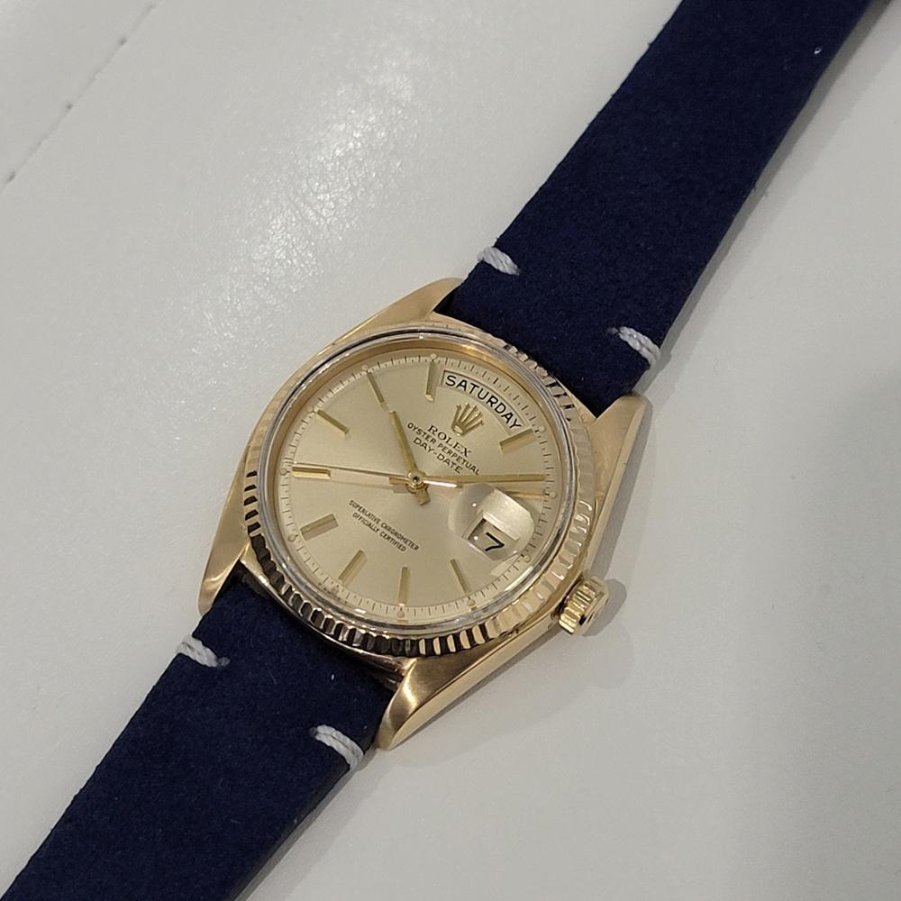 Mens Rolex Oyster Day Date President 1803 18k Gold Automatic 1970s Luxury NA131 2
