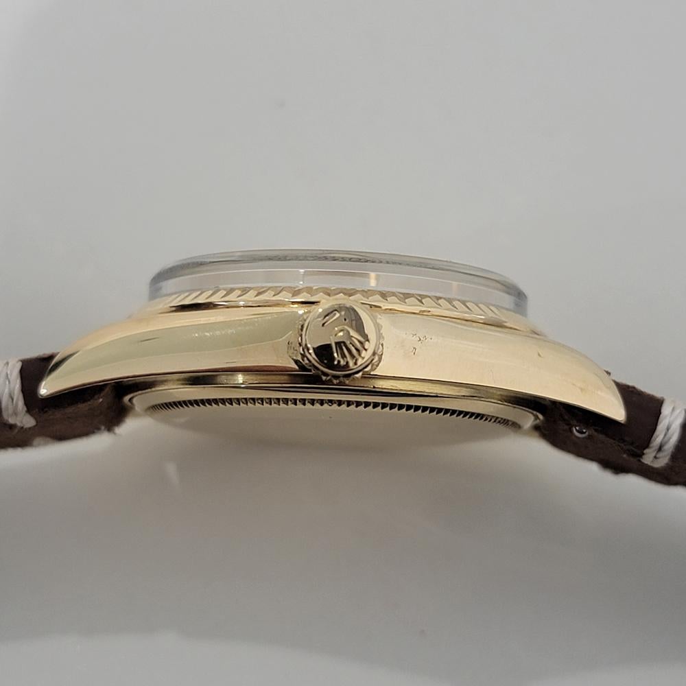 Mens Rolex Oyster Day Date President 1803 18k Gold Automatic 1970s Luxury NA131 4