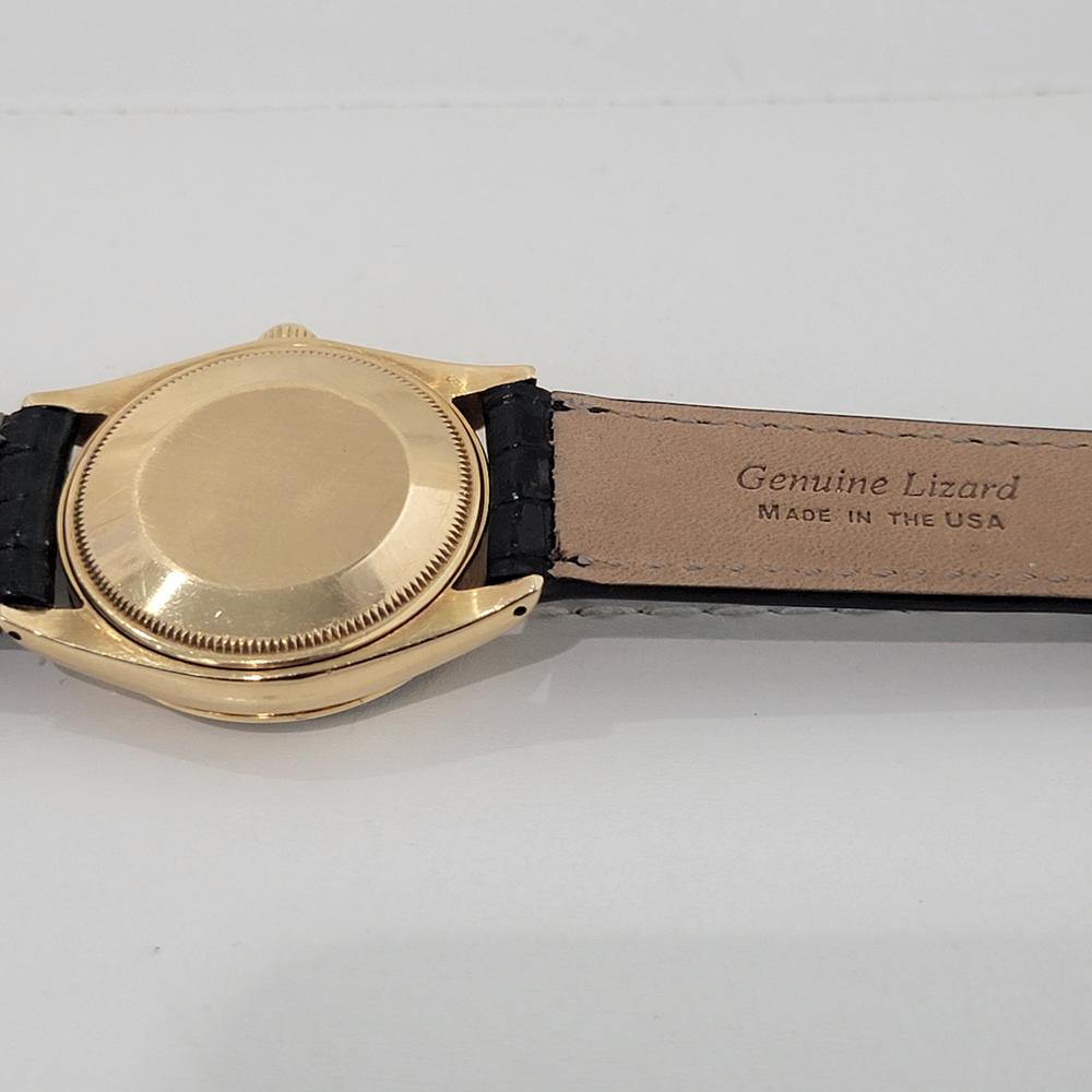 Mens Rolex Oyster Perpetual 1002 34mm 18k Automatic MOP dial 1960s Swiss RA382B 6