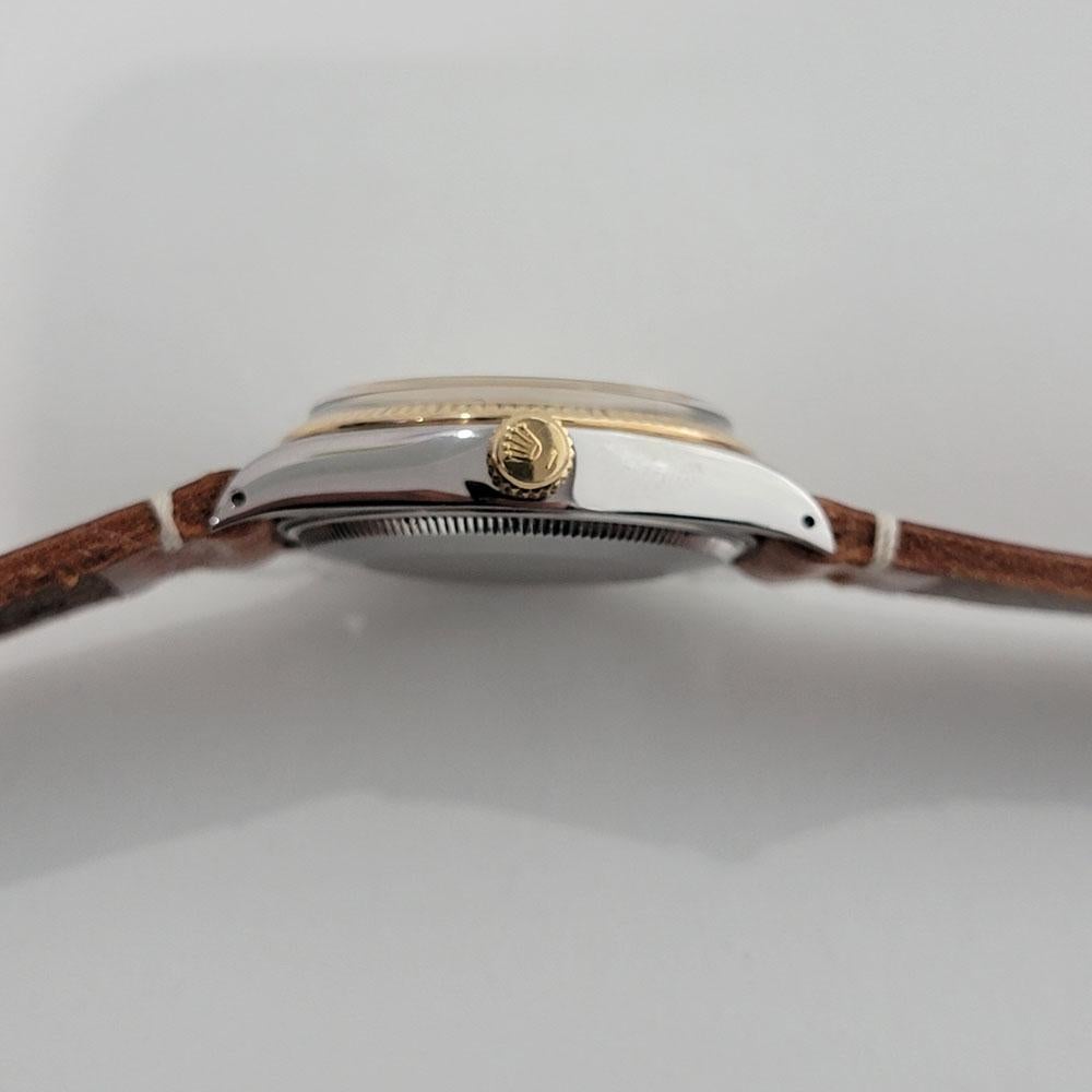 Rolex Oyster Perpetual 1005 Oro 14k SS Automatico 1970s con documenti RA181T 4