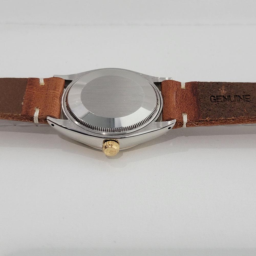 Rolex Oyster Perpetual 1005 Oro 14k SS Automatico 1970s con documenti RA181T 5