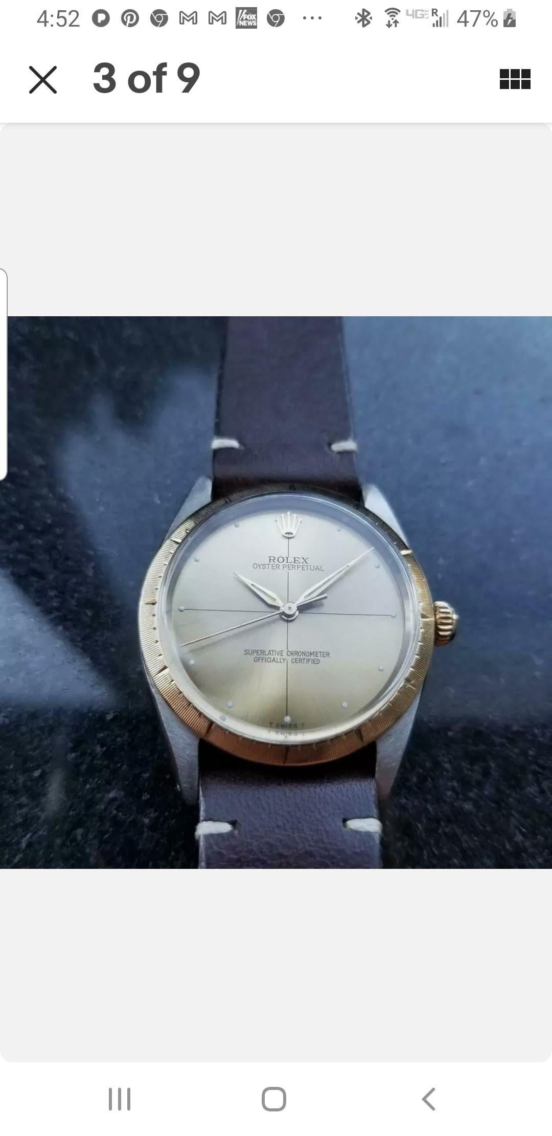 Mens Rolex Oyster Perpetual 1008 
