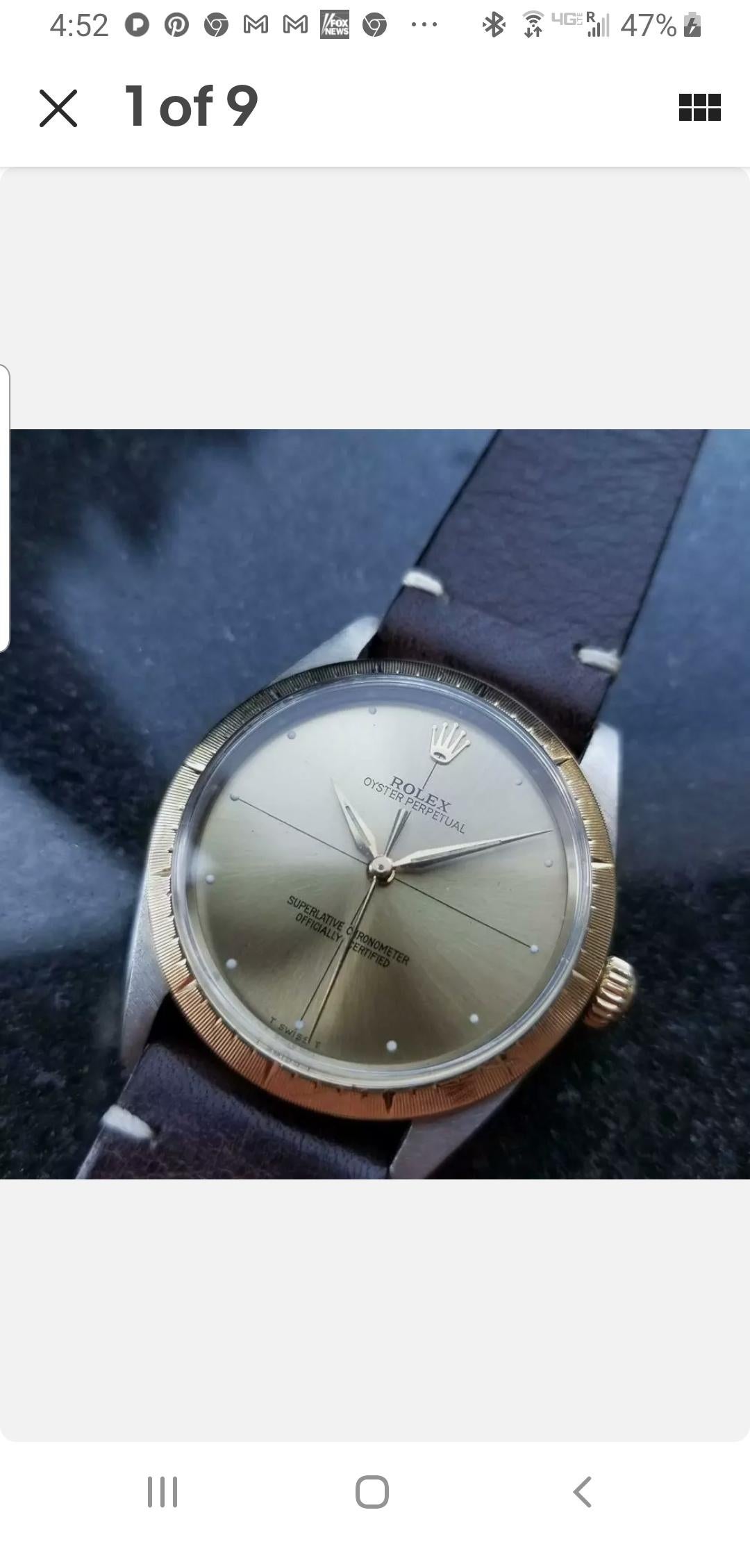 Men's Mens Rolex Oyster Perpetual 1008 