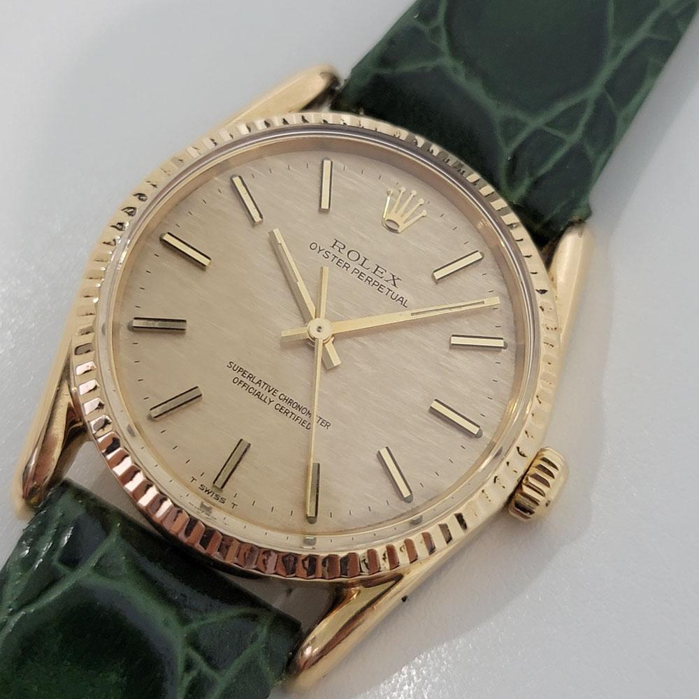 rolex oyster perpetual gold vintage