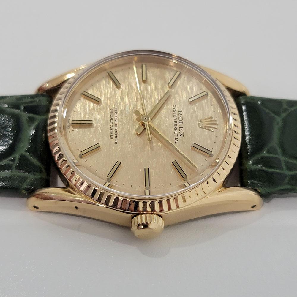 rolex oyster perpetual gold vintage