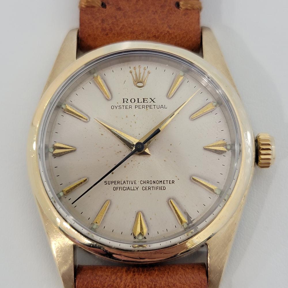 Iconic classic, Men's Rolex Oyster Perpetual Ref.1014 gold-capped automatic, Rolex's 