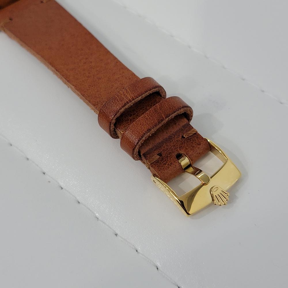 Men's Mens Rolex Oyster Perpetual 1014 Automatic Gold Capped 1960s w Paper RA236T For Sale