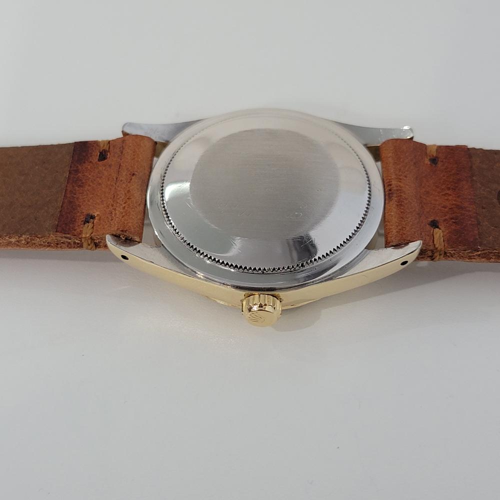 Mens Rolex Oyster Perpetual 1014 Automatic Gold Capped 1960s w Paper RA236T For Sale 2