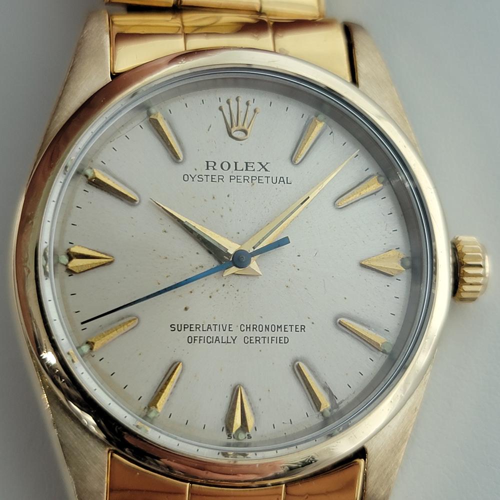 Ikonischer Klassiker, Rolex Oyster Perpetual Ref.1014 mit Golddeckel und Automatik, das 
