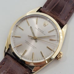 Mens Rolex Oyster Perpetual 1024 34mm Gold Capped Automatic 1960s Swiss RA374B