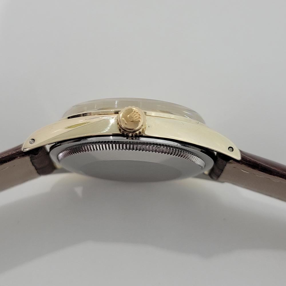 Mens Rolex Oyster Perpetual 1024 34mm Gold Capped Automatic 1960s Swiss RA374B 5