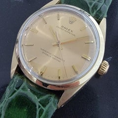 Mens Rolex Oyster Perpetual 1024 Gold-Capped Automatic 1960s Vintage RA185