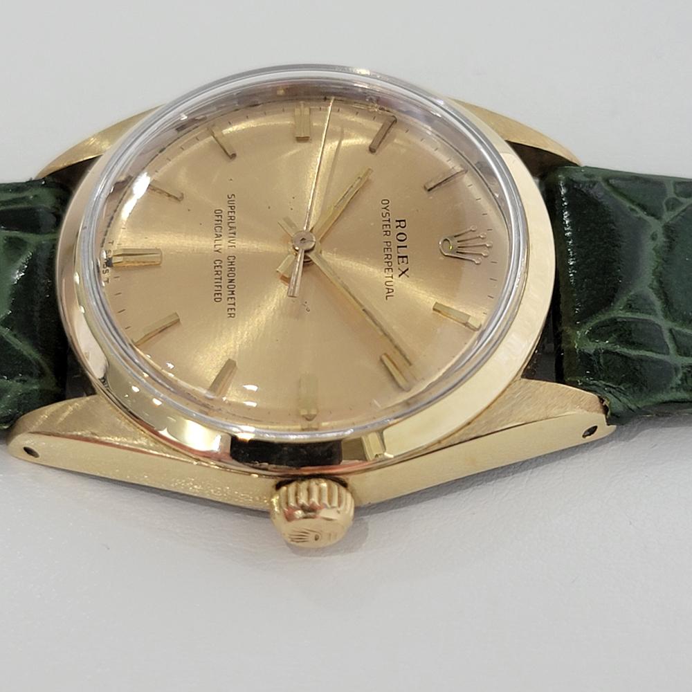 Mens Rolex Oyster Perpetual 1024 Gold-Capped Automatic 1960s Vintage RA185 1