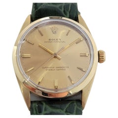 Mens Rolex Oyster Perpetual 1024 Gold-Capped Automatic 1960s Vintage RA185