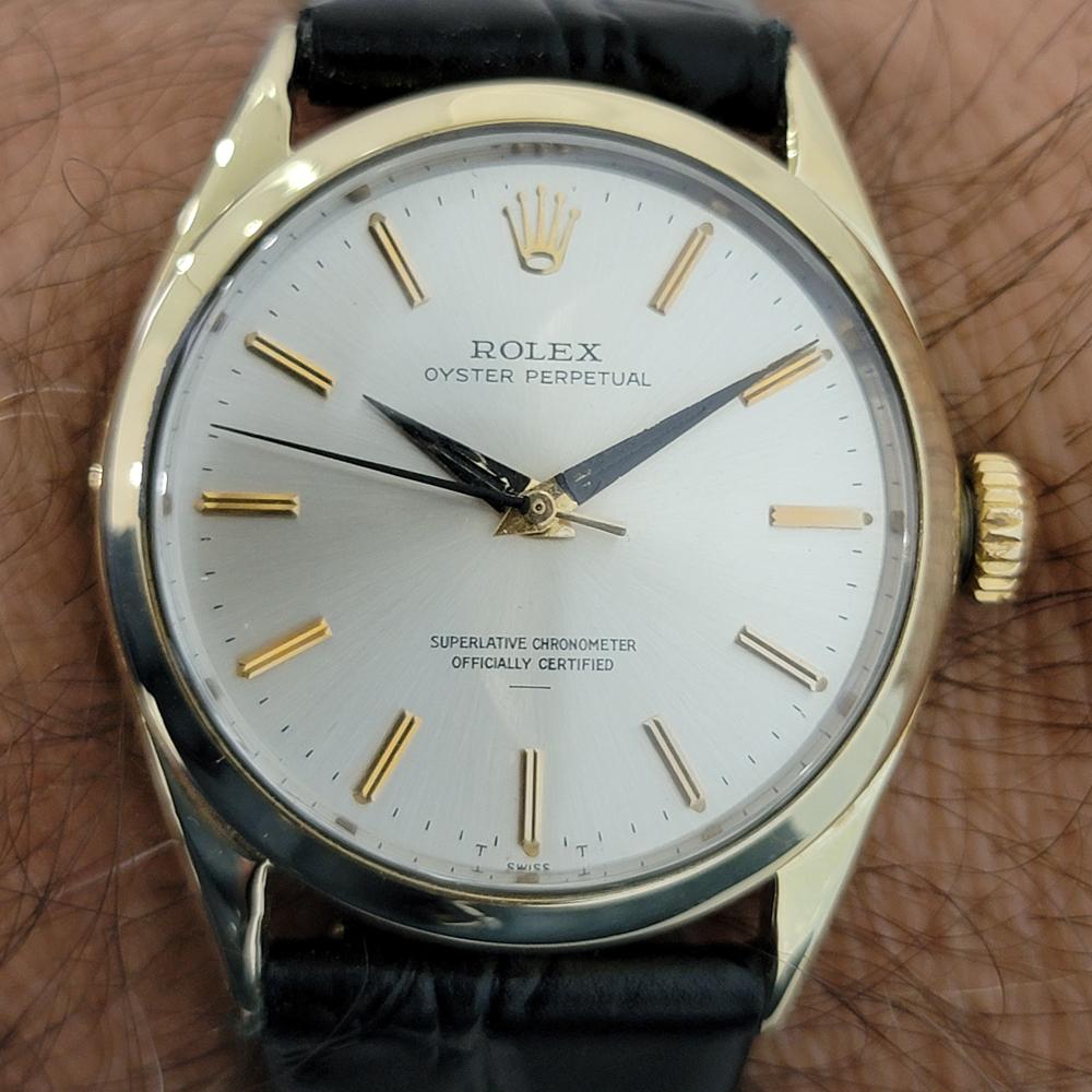 Mens Rolex Oyster Perpetual 1024 Gold-Capped Automatic 1960s Vintage RJC103 6