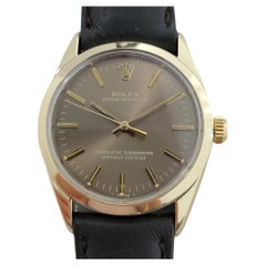 Mens Rolex Oyster Perpetual 1024 34mm Gold Capped Automatic 1970s Vintage RA375