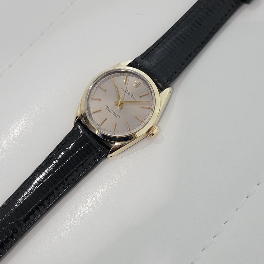 Men's Mens Rolex Oyster Perpetual 1025 Gold Capped Automatic 1960s Vintage RA376