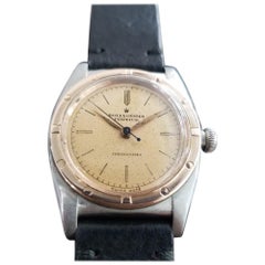 Men's Rolex Oyster Perpetual 18k Rose Gold & SS Automatic circa 1940s MA180BLK