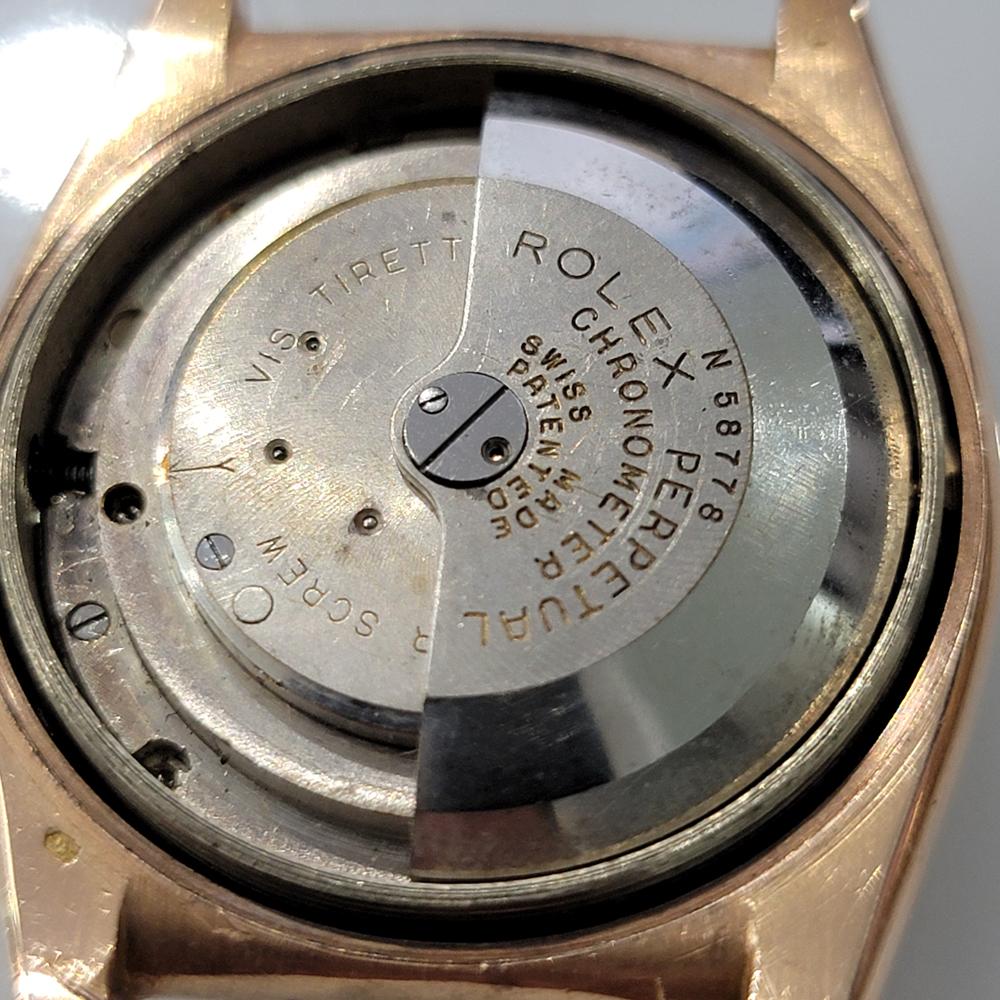 Mens Rolex Oyster Perpetual 3131 14k Rose Gold Automatic 1940s Swiss RJC167 4