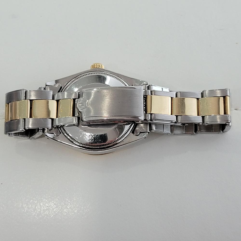 Mens Rolex Oyster Perpetual 5500 14k Gold SS Automatic 1960s Vintage RA179 For Sale 2