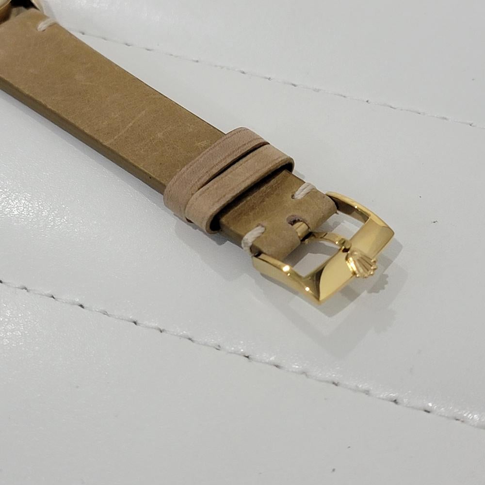 Mens Rolex Oyster Perpetual 6084 14k Gold 34mm Semi Bubble Automatics 1950s NA133 en vente 4