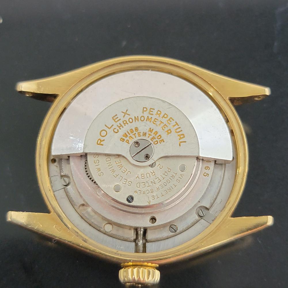 Mens Rolex Oyster Perpetual 6084 18k Gold Bubbleback Automatic 1950s RA227B 3