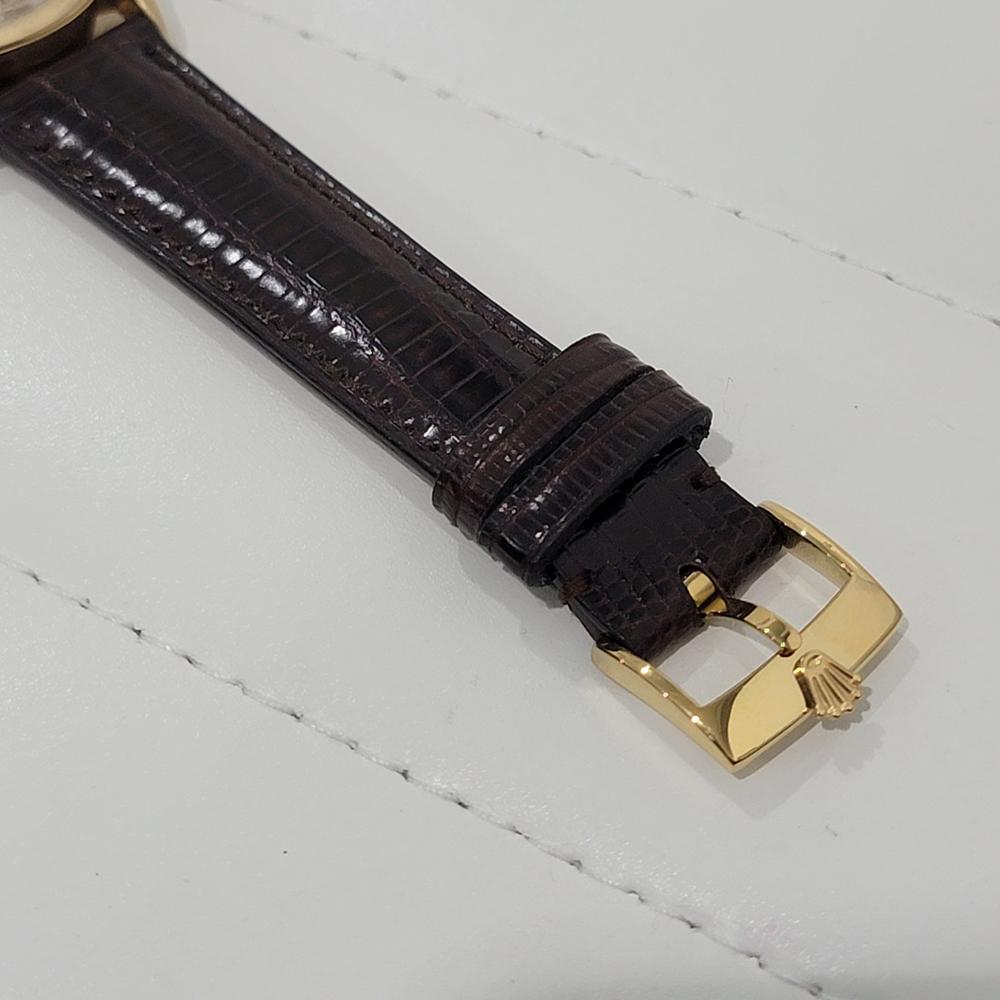 Mens Rolex Oyster Perpetual 6084 18k Solid Gold 34mm Automatic 1950s Swiss RA467 4