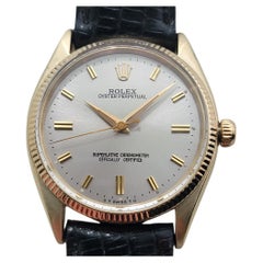 Mens Rolex Oyster Perpetual 6467 Oro 9k 34mm Automático 1950s Vintage RA482B