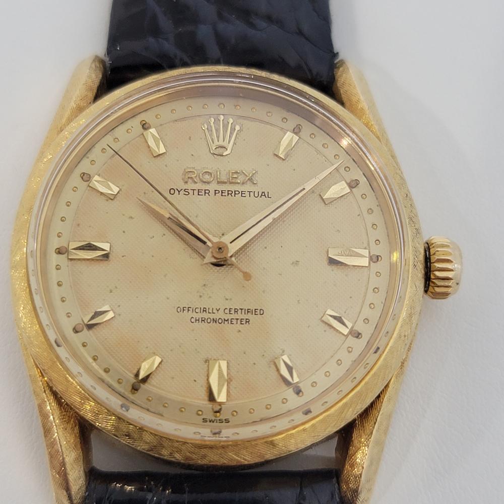 Luxurious classic, Men's 18k gold Rolex 6550 