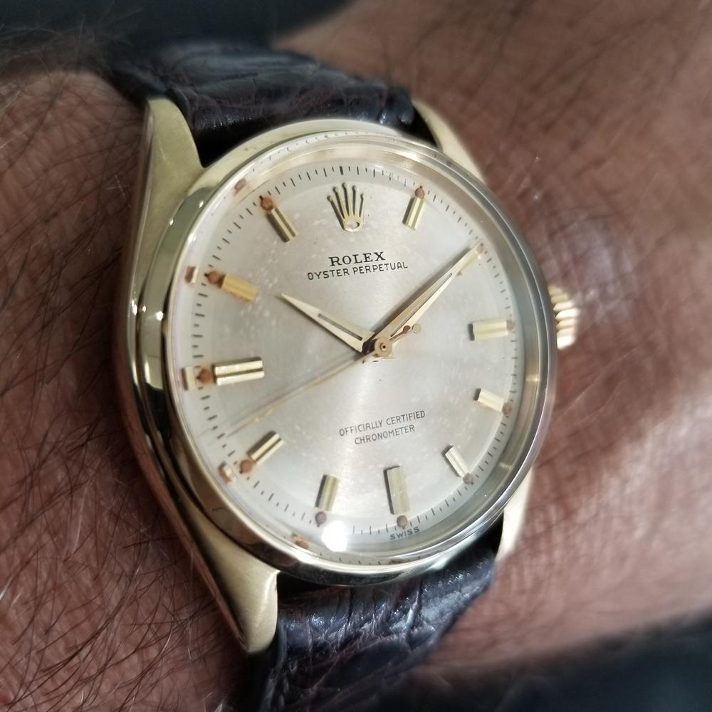 Men's Rolex Oyster Perpetual 6564 14k Gold Automatic, c.1950s Swiss RA150 9