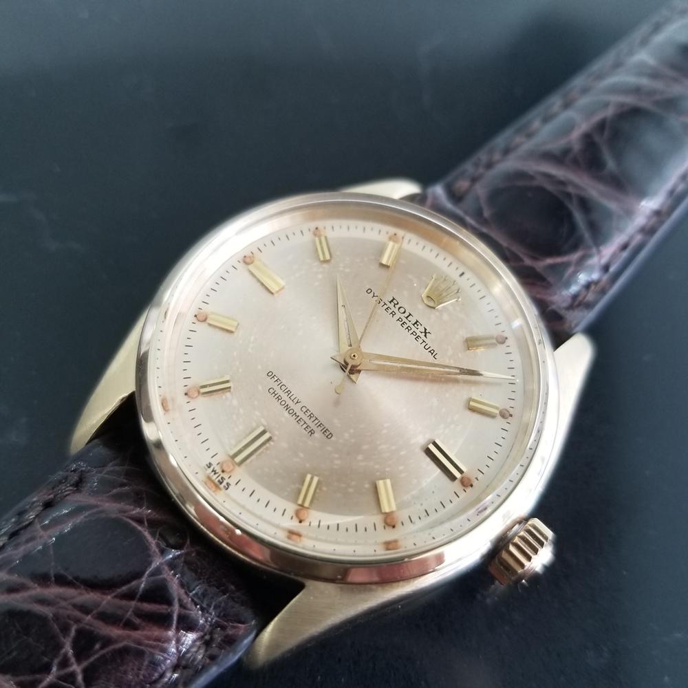 Men's Rolex Oyster Perpetual 6564 14k Gold Automatic, c.1950s Swiss RA150 1