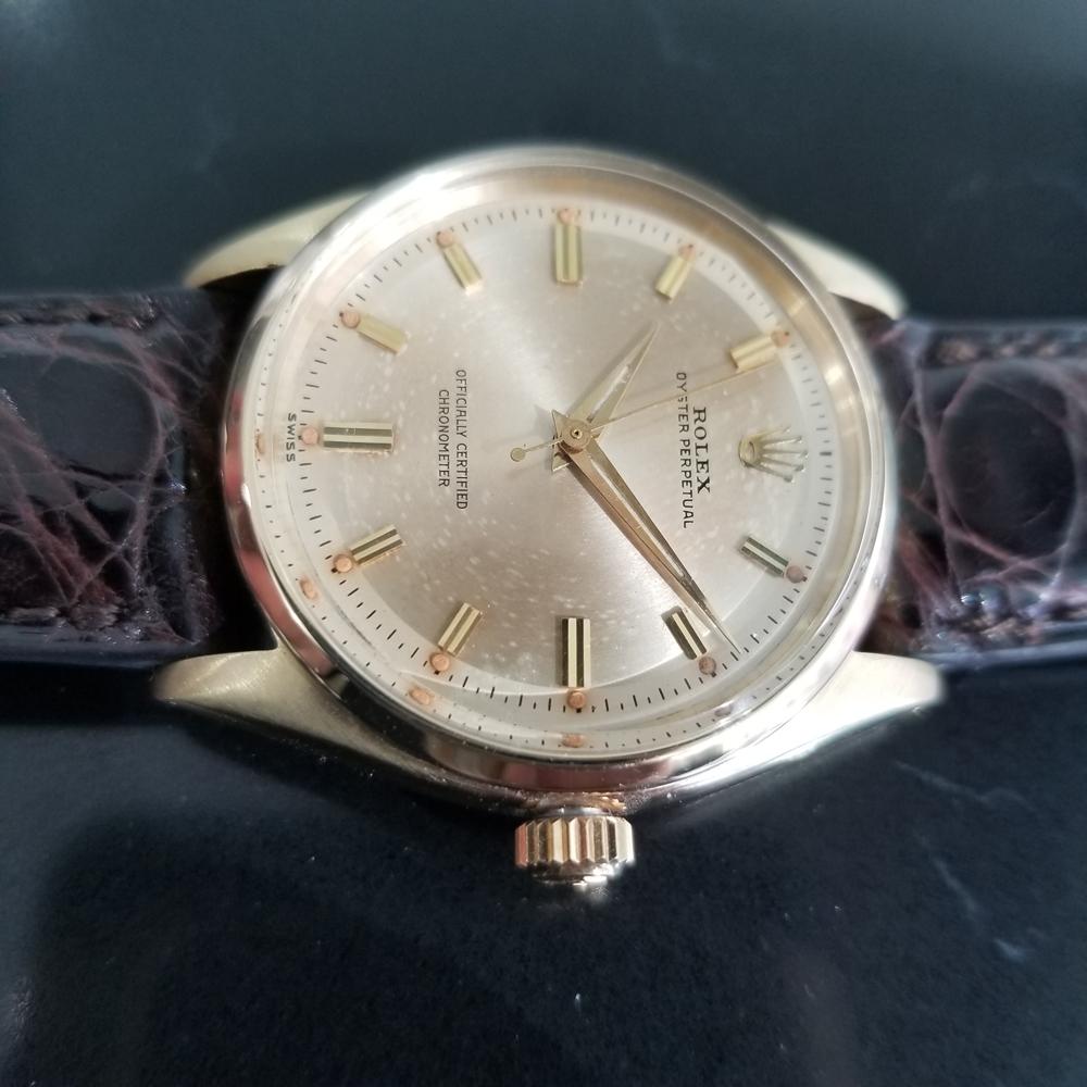 Men's Rolex Oyster Perpetual 6564 14k Gold Automatic, c.1950s Swiss RA150 2